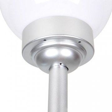 Solarlampe mit LEDs Gartenlampe wetterfest IP44 Kugelleuchte (Größenwahl) - 