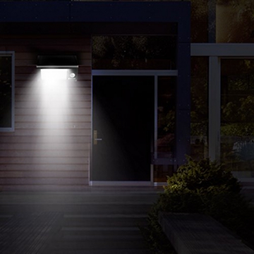 Solarleuchten Garten BESTOPE Solar Wandleuchte Solarlampe mit Bewegungsmelder Aussenleuchten Drahtlose IP65 Sicherheitslicht Lampen 28 Stücke LED für Wand, Garten, Terrasse, Treppen - 